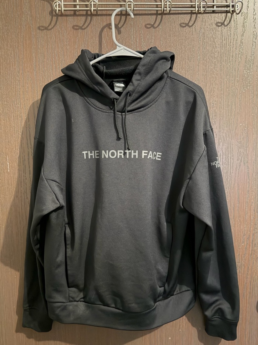 The North Face Black Pullover Hoodie with Front Logo